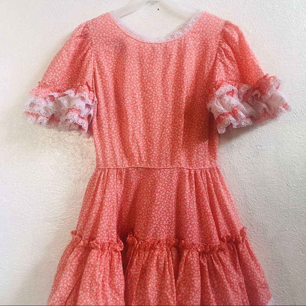 Coral Prairie Ruffle Tiered Dress - Picture 7 of 9